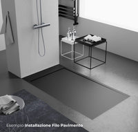 Piatto Doccia 90x160 cm in Pietra Bonussi Kamet Nero