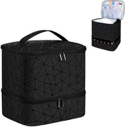Organizzatore di bottiglie per viaggio a doppia lastra - Tas per 30 flaconi - Formato compatto - Ideale per uso in viaggio - Adatto per donne