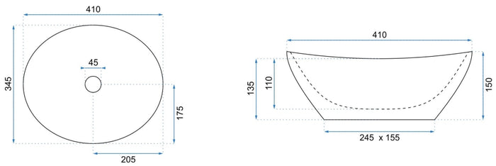 Lavabo Da Appoggio Rea Sofia Light Stone