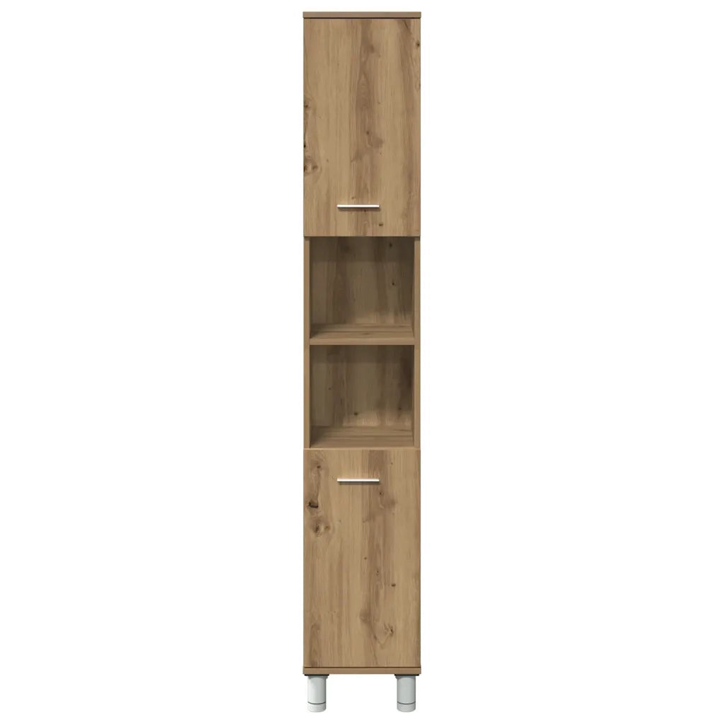 Mobiletto da Bagno Rovere Artigianale Legno Multistrato