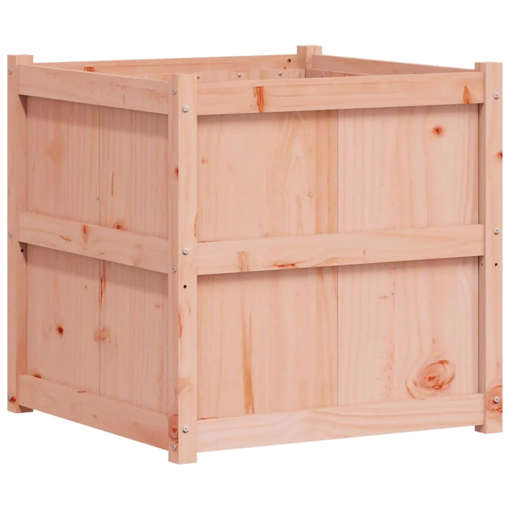 Vassoio per fioriera aiuola rialzata piante fiori terrazza giardino 70 x 70 x 70 cm legno massello di abete Douglas marrone 02_0037835