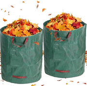 Zak da giardinaggio, 2 x 500 l, sacco per rifiuti verdi, sacco da giardinaggio con 4 maniglie, sacco da giardinaggio autoportante e pieghevole, sacchi da giardinaggio riutilizzabili per rifiuti di giardinaggio, taglio di erba, foglie, prato