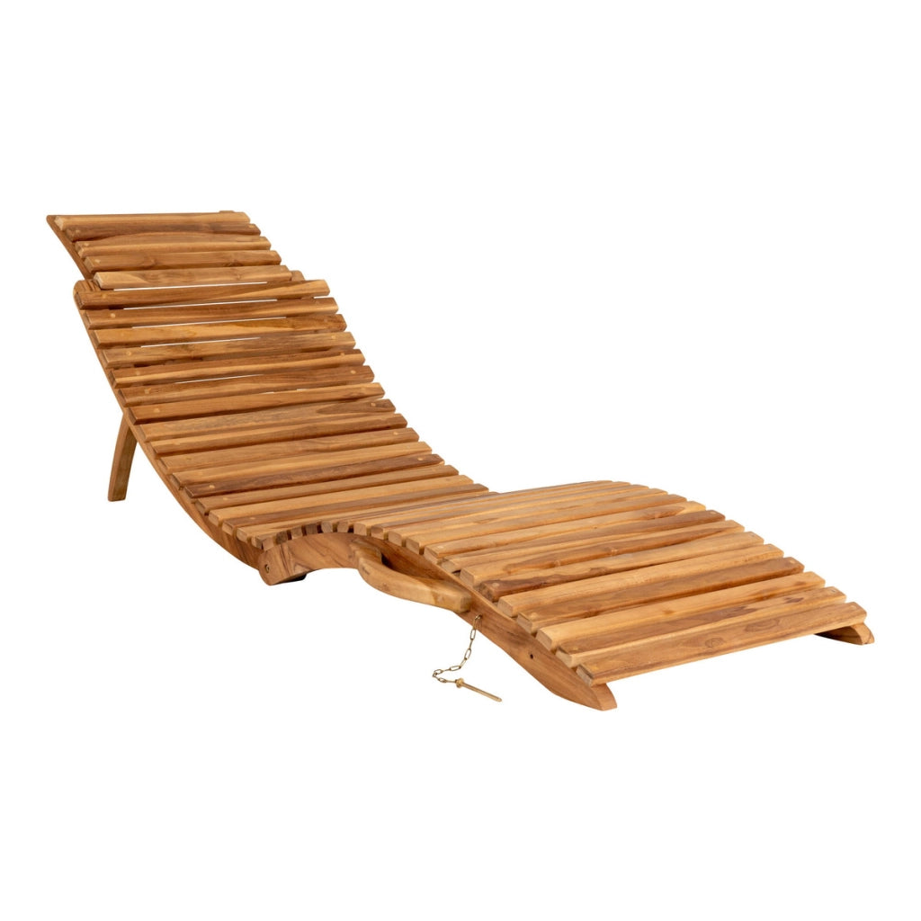 Sdraio Arrieta, Marrone, Legno, 160x50x25 cm