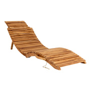 Sdraio Arrieta, Marrone, Legno, 160x50x25 cm