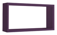 Mensola Cubo da Parete 70x35x15,5 cm in Fibra di Legno Artù Viola Melanzana