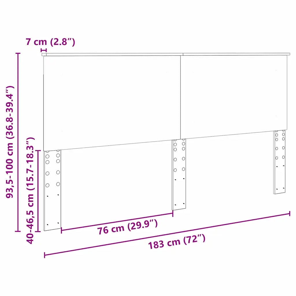 Testiera-Testata-Testiera Decorativa Legno vecchio 180 cm Legno multistrato 800122