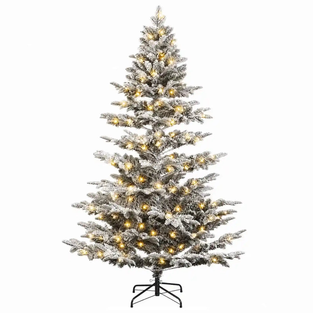 Albero di Natale Artificiale con Rami Pieghevoli 240 cm 300 LED 3466257