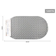 Trade Shop - Tappeto Per Doccia Antiscivolo 68 X 38 Cm Tappetino Vasca Da Bagno Grigio 54076 -