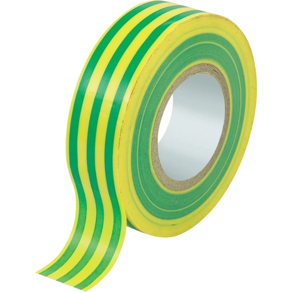 Kit nastro isolante in pvc autoestinguente multicolore per impianti sicuri *** colore giallo/verde, dimensioni 15 mm ...