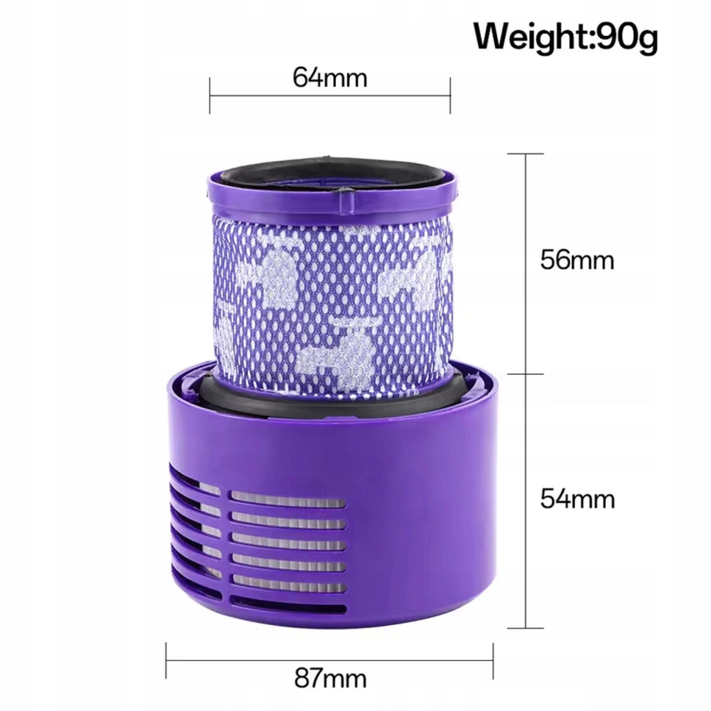 Set Filtri HEPA di Ricambio compatibile con Dyson V10 Absolute, Animal, Motorhead – 3 Filtri + Spazzola