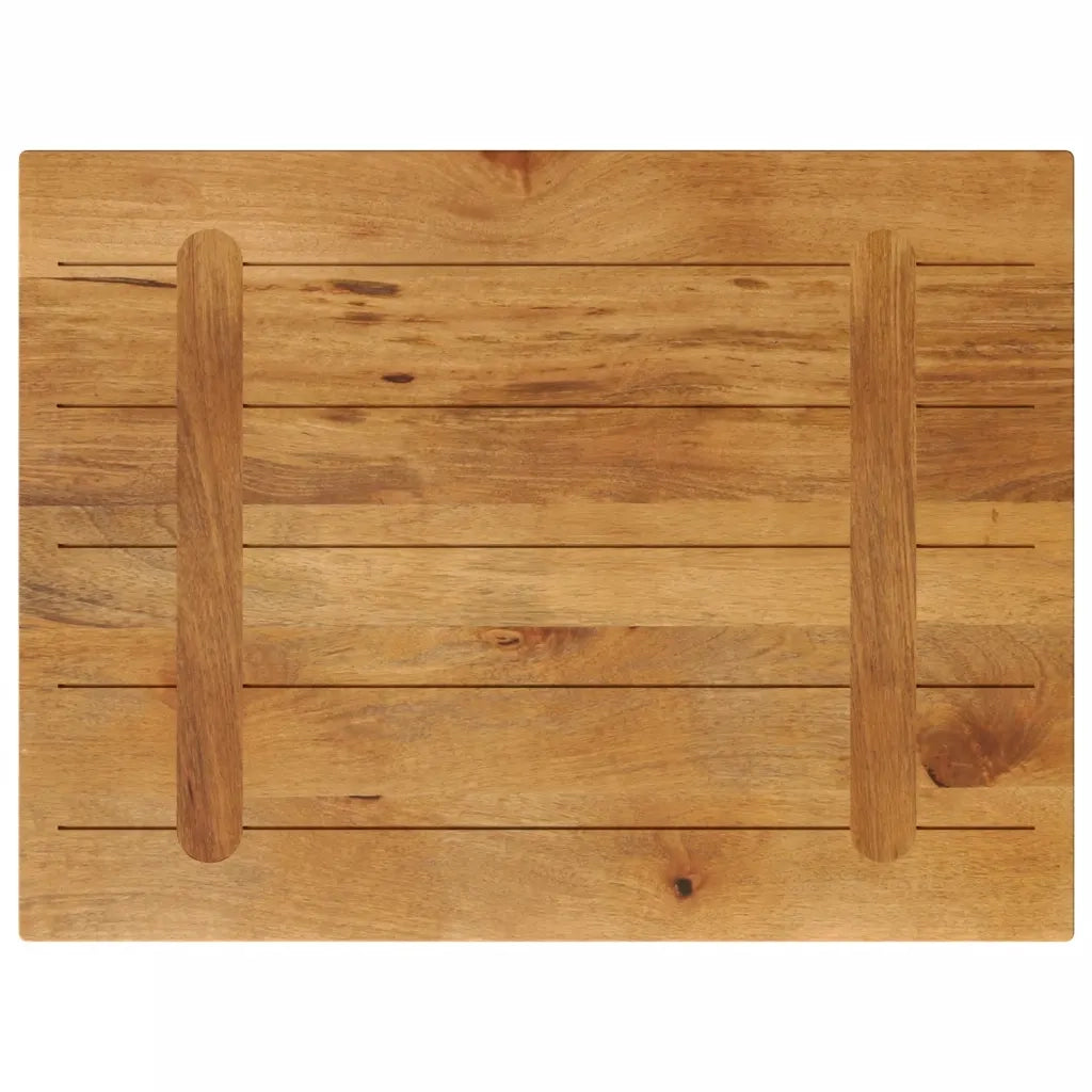 Piano per Tavolo 70x50x3,8 cm Rettangolare Legno Massello Mango 371653