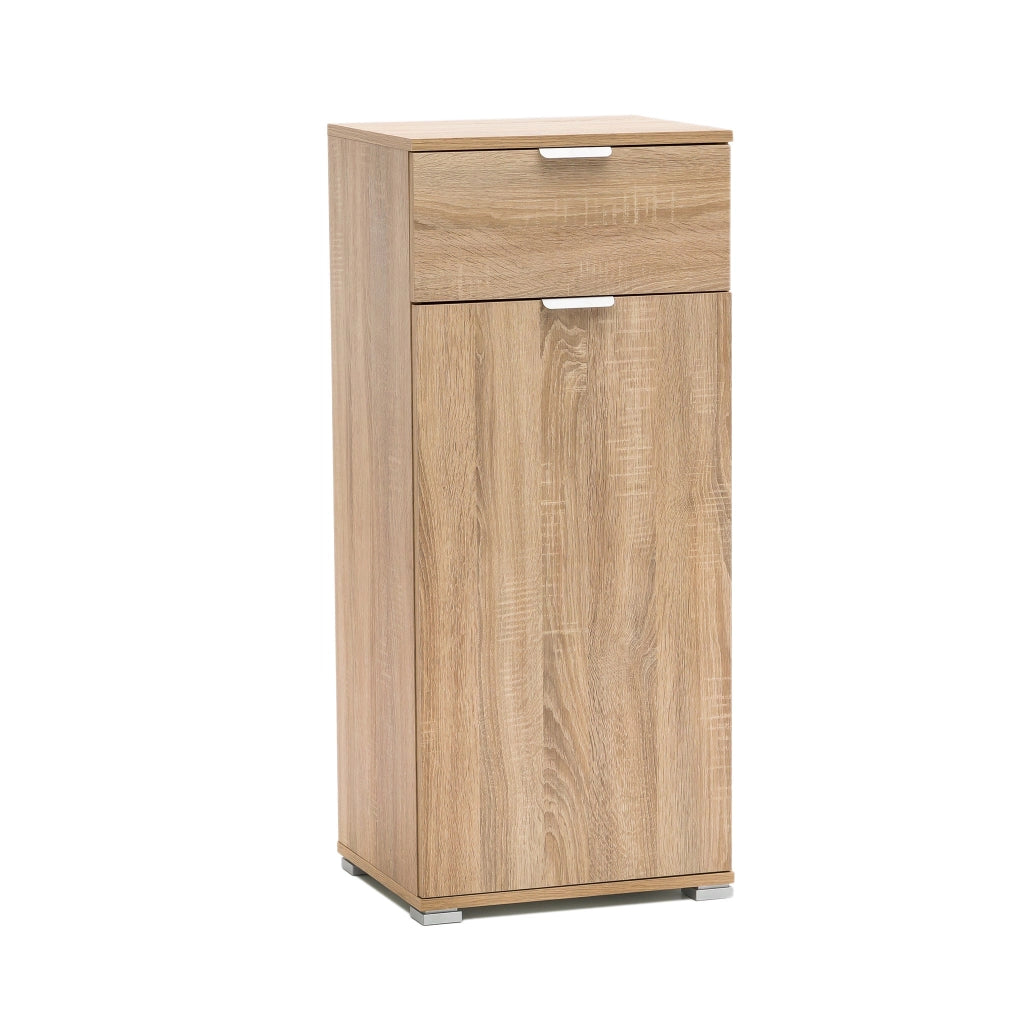 Armadietto da Bagno con cassetto in Legno Composito cm 45x38x103 - CURT