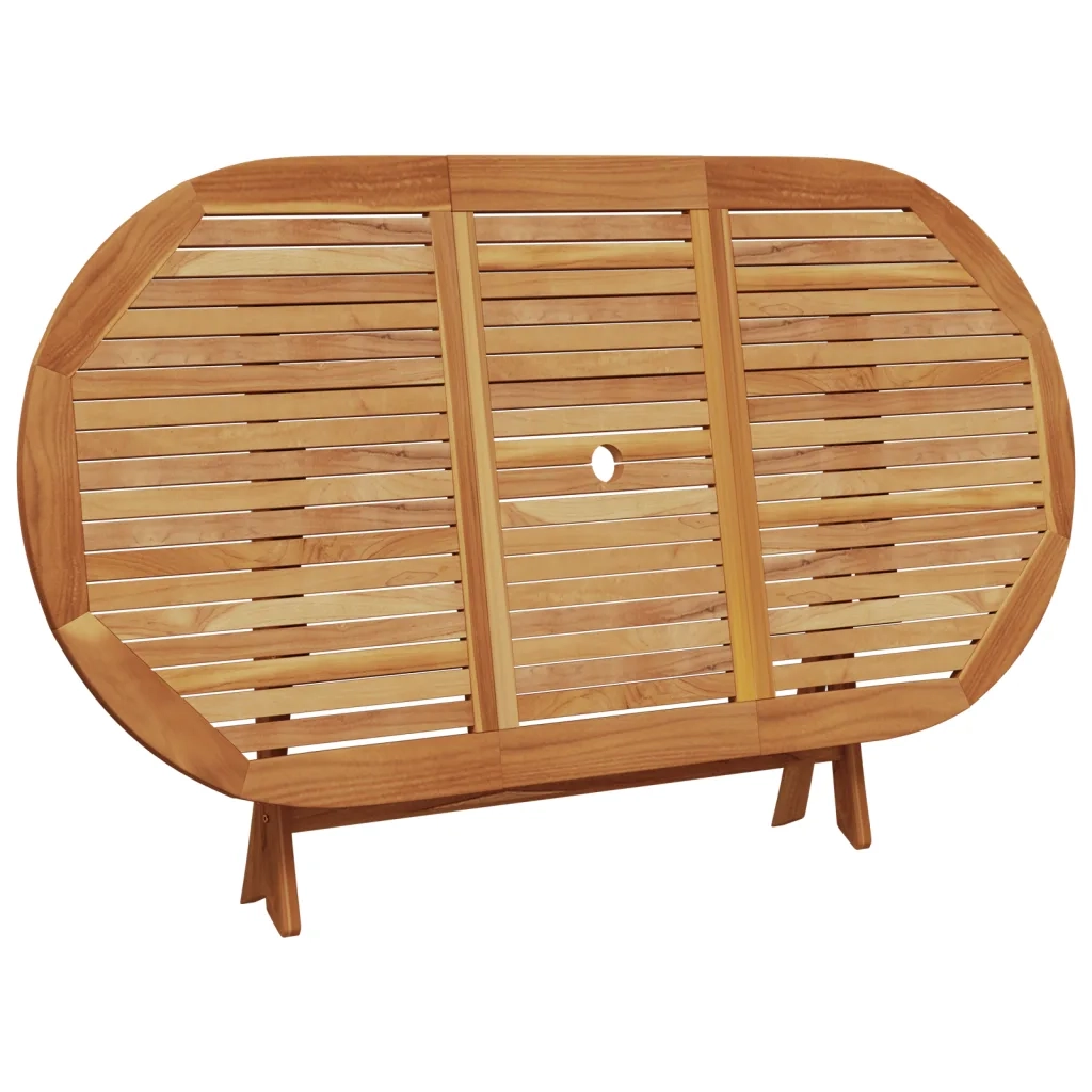 Set da Pranzo da Giardino 7 pz Tortora Tessuto e Legno Massello