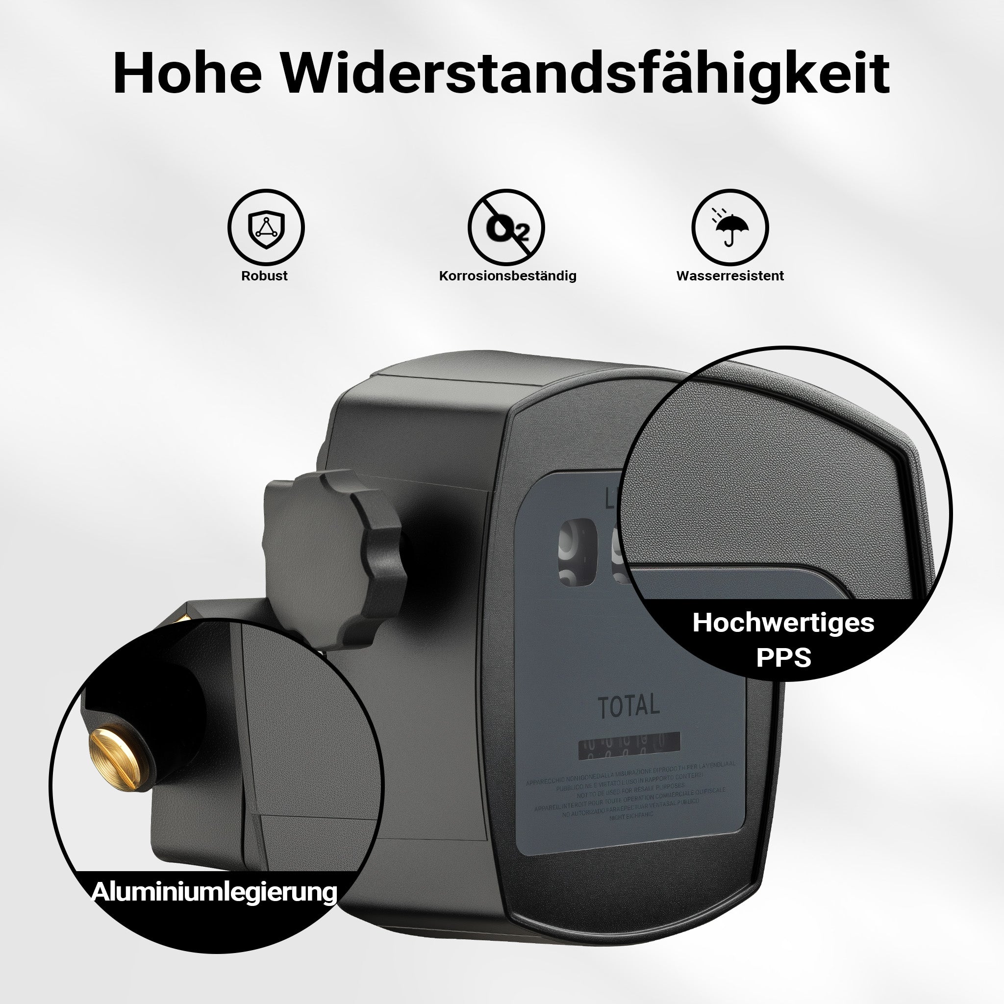 Contatore per pompa gasolio diesel 3 bar 10-60l/min 25,4mm tolleranza 1%