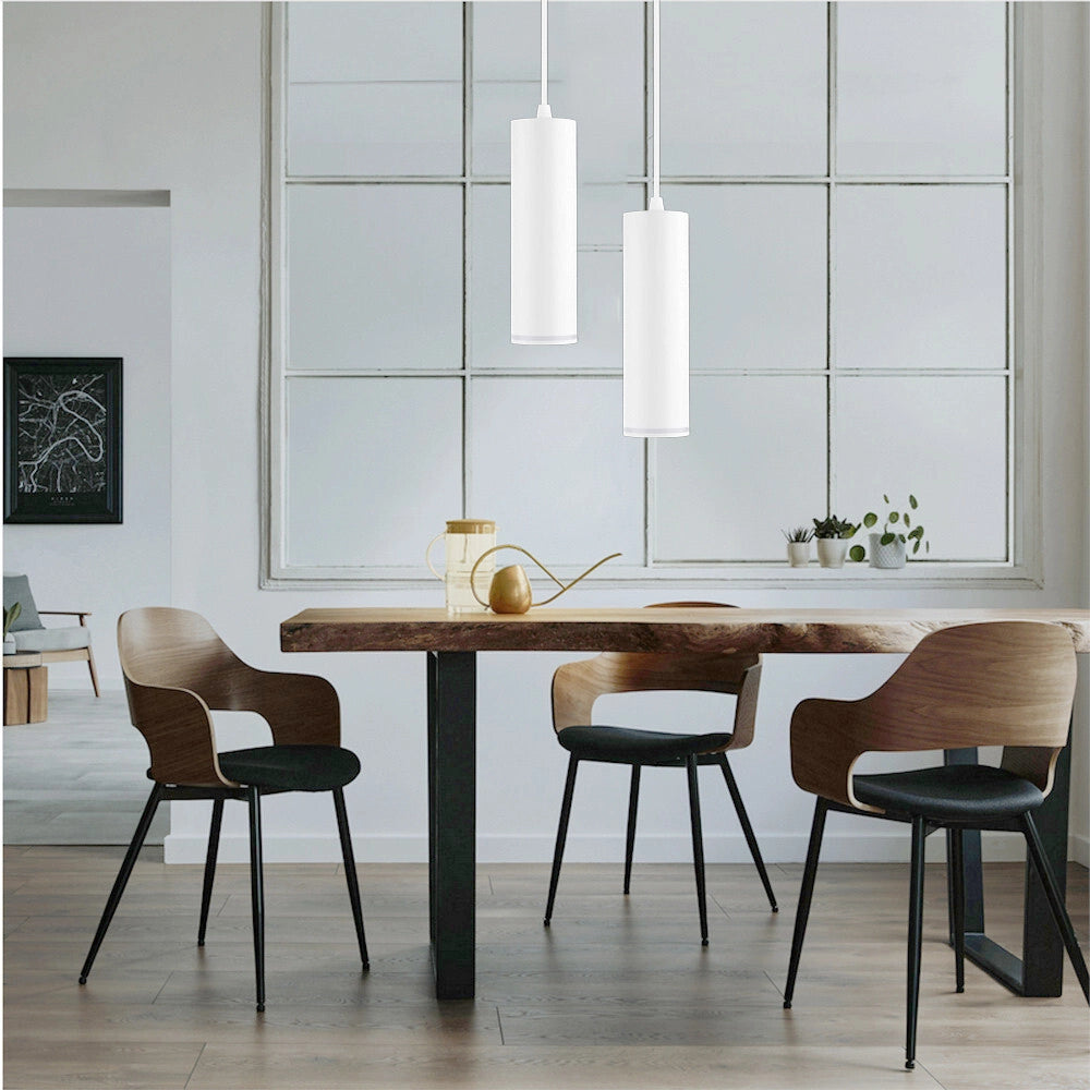 Trade Shop - Lampadario A Sospensione Da Soffitto Forma Cilindrica Lampada Pendente Attacco Gu10 Sp-01 -