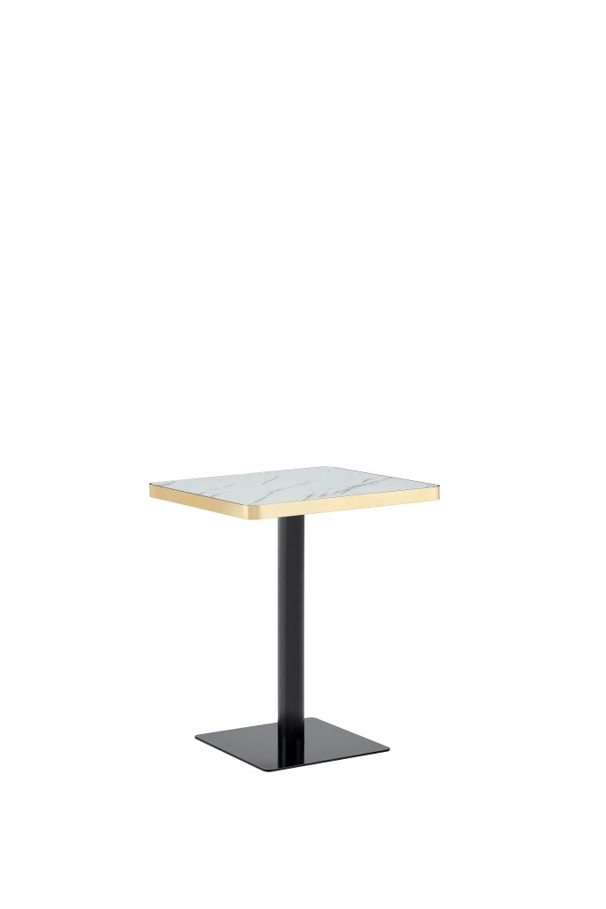 TAVOLO quadrato 60x60 cm Bianco in MDF e metallo