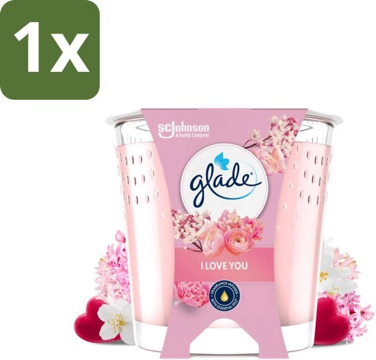 Candela Profumata Io Ti Amo - 100% Semi di Rapese e Vegana - 112 g - 1 pezzo