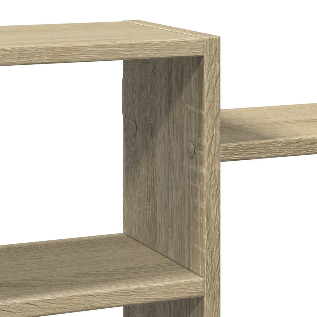 vidaXL Scaffale a Parete Rovere Sonoma 129x18x42 cm in Truciolato