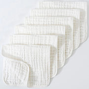 Pannolino in mussola 20" x 10", confezione da 6 - Grande, 6 strati, ultra-assorbente, cotone per lacrime di bambino e sporcizia - Leggero, sicuro e morbido pannolino per bambini maschi e femmine - Bianco