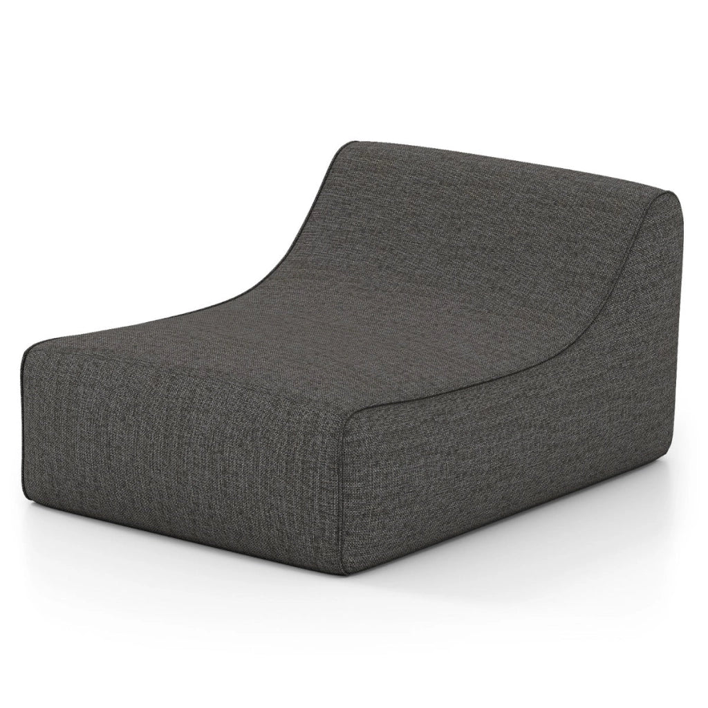 Poltrona gonfiabile ergonomica 126 x 106 x 66 cm con base antiscivolo design moderno poliestere grigio 20_0018738