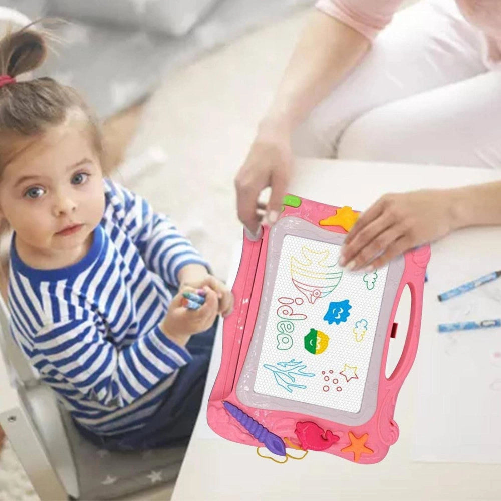 Trade Shop - Tavolo Da Disegno Magnetico Per Bambine Lavagnetta Cancellabile Gioco Educativo -