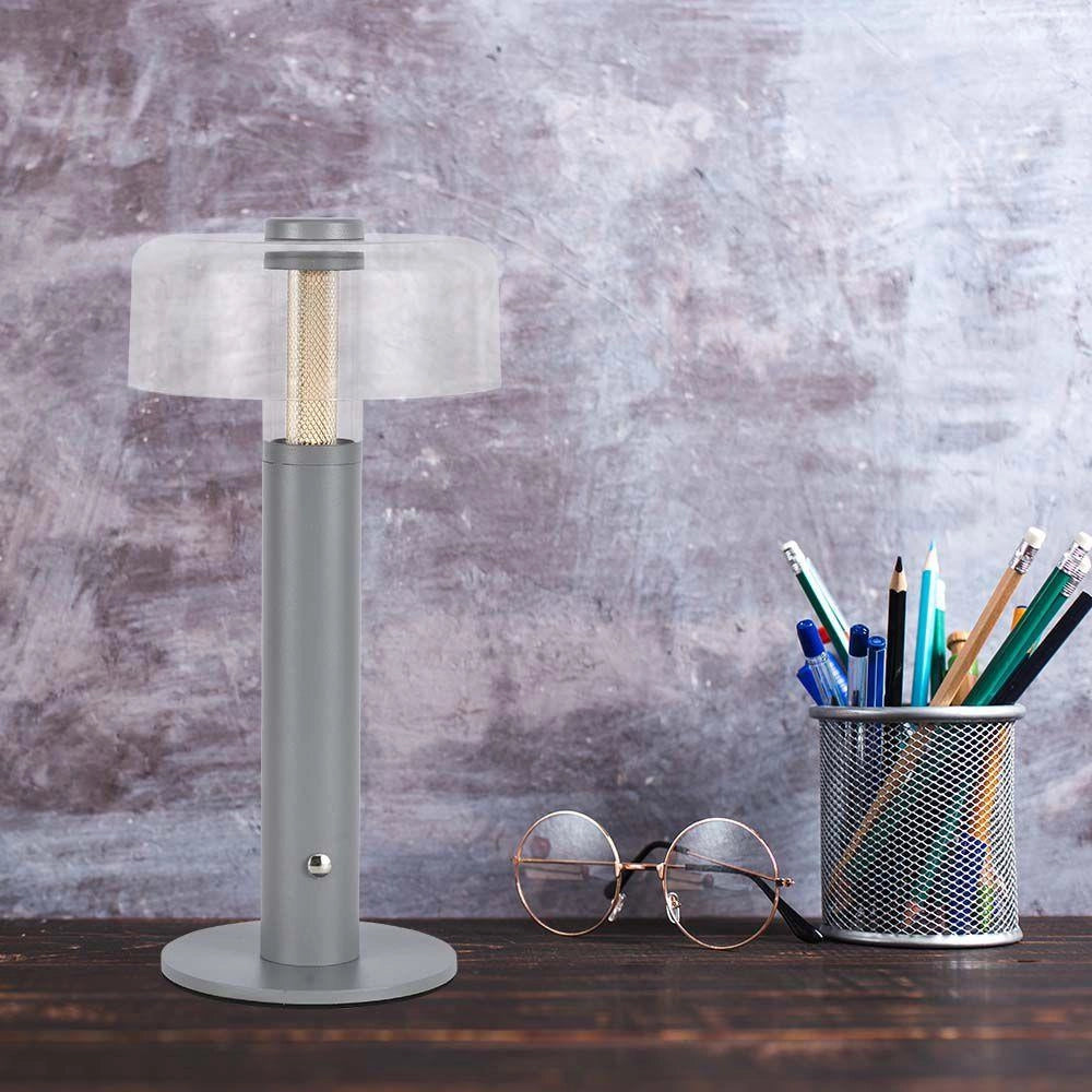 Lampada da tavolo LED 1W 100lm USB-C ricaricabile grigia