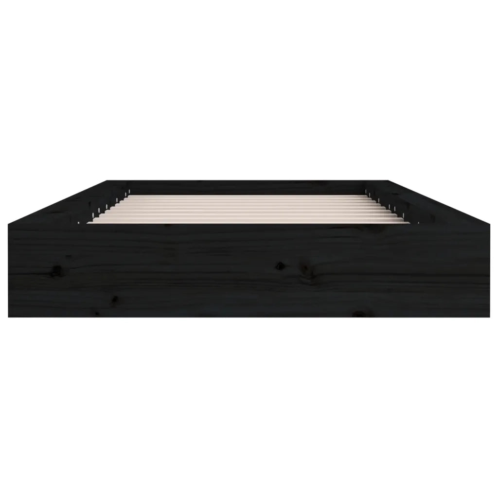 Giroletto Nero 135x190 cm Double in legno Massello 820715