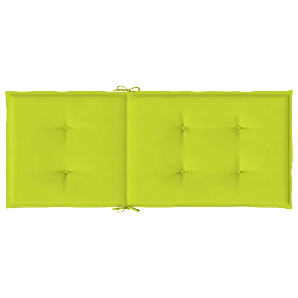 Cuscini per Sedie 2 pz Verdi 120x50x3 cm in Tessuto 314119