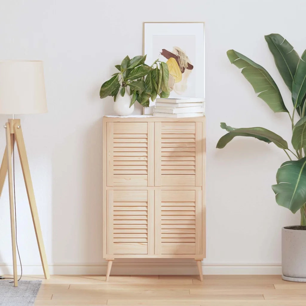vidaXL Ante con Design a Lamelle 4 pz 39,5x29,5 cm in Legno di Pino