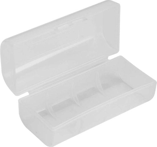 Scatola di Stoccaggio per Batterie 26650 - Casella Idrorepellente per 2 Batterie.