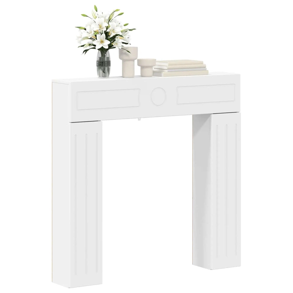 Cornice per camino Bianco 102 x 18 x 100,5 cm 8006606