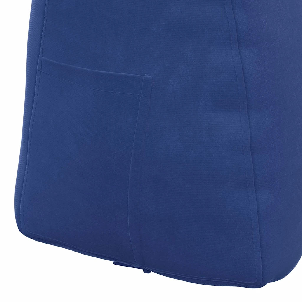 Cuscino per Schiena Blu Polizia 80 x 24 x 50 cm Velluto 42014440