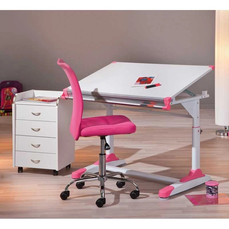Sedia ufficio Fuxia Inter Link con ruote regolabile in altezza Dim. 43x56x88-98h