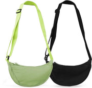 Borsa a Tracolla - 2 Pezzi - Nylon - Donna/Signora - Borsa a Tracolla - Cinturino Regolabile - 30 x 16 x 6 cm - Borsa a Spalla