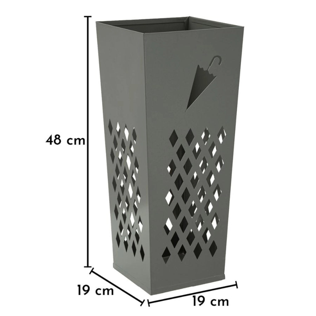 Portaombrelli moderno UMBRELLA in metallo grigio