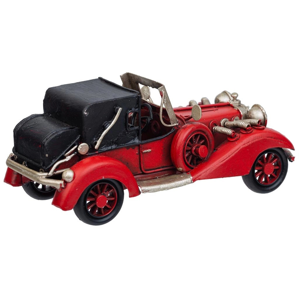Auto in metallo rossa 16x7,5x7h
