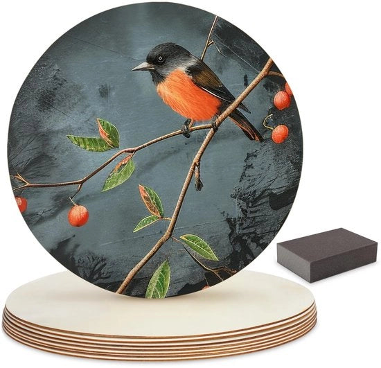 Circoli in Legno - Materiale per Hobby - 8 Pezzi - 30cm - Decorazione - Legno Naturale - Creativo per DIY - Dischi Ronde