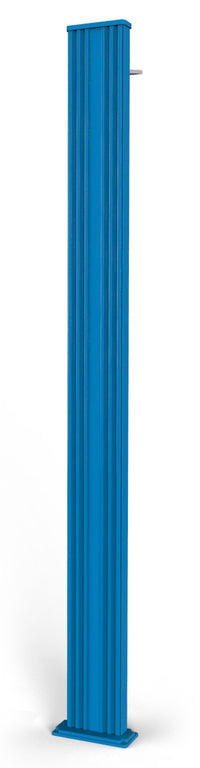 Doccia Solare da Esterno Giardino 30L Miscelatore e Lavapiedi Arkema Spring S Fascia Inox Blu