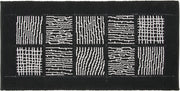 Tappeto Scendiletto Camera Bagno 65x140 cm Shaggy Puro Cotone Assorbente Antiscivolo Nero
