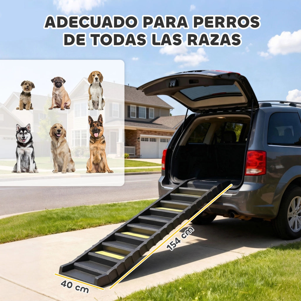 Rampa per Cane Pieghevole ¨C Minimal ¨C 154 cm Nero