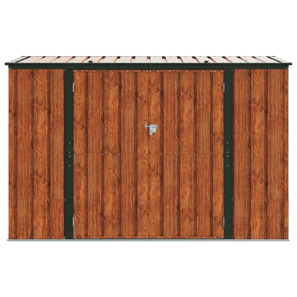 Scatola di Stoccaggio per Giardino Marrone 214 x 82 x 132 cm
