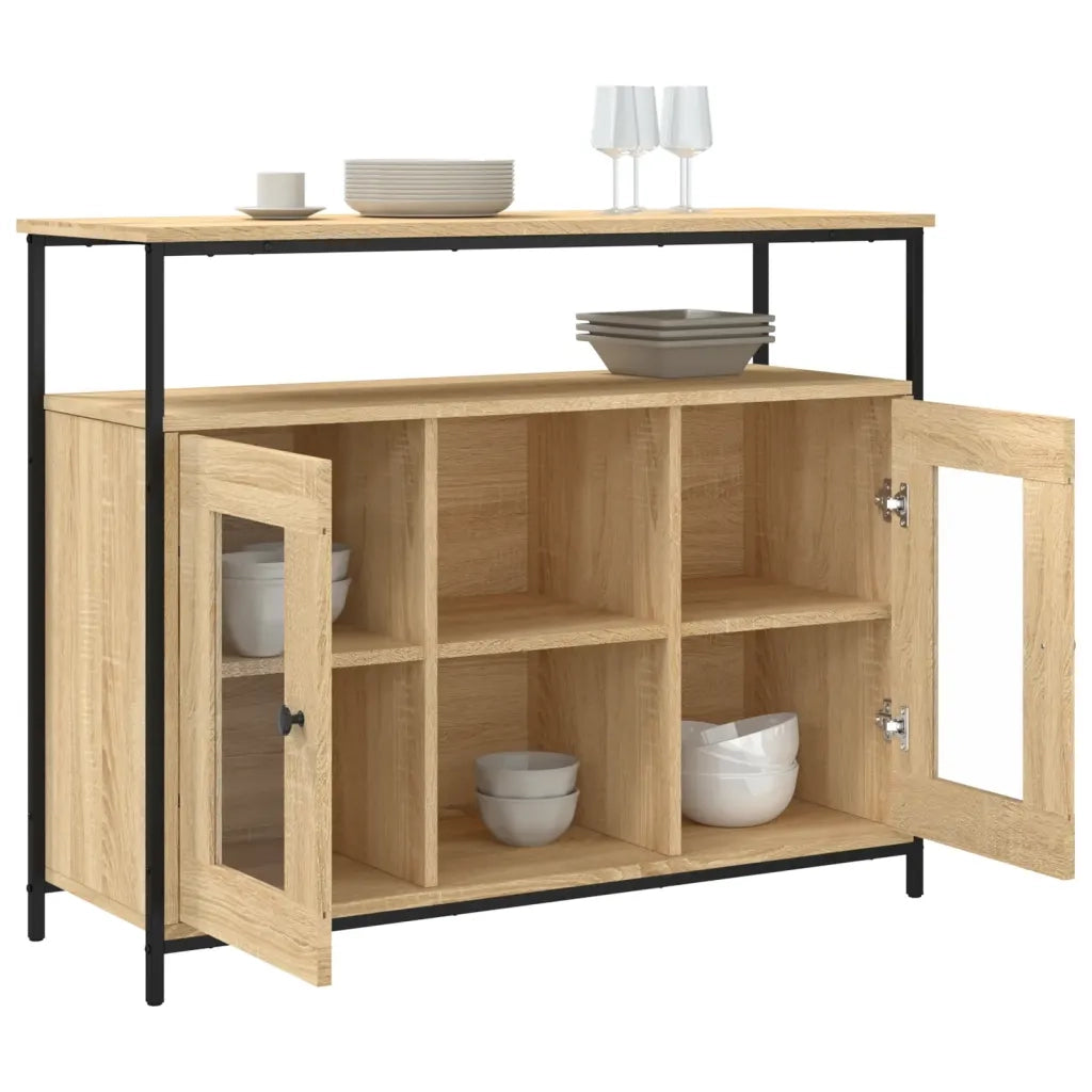 Credenza Rovere Sonoma 100x35x80 cm in Legno Multistrato 835505