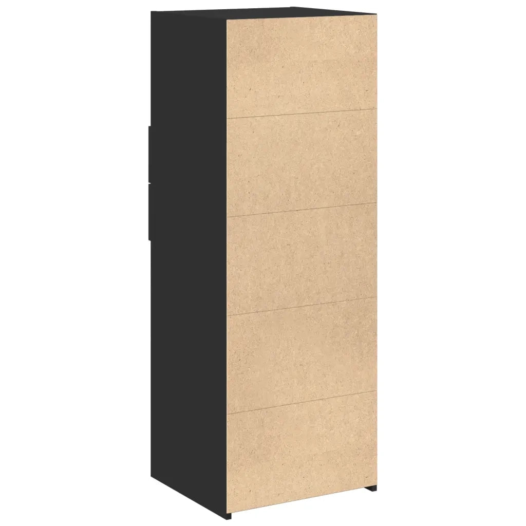 Credenza Nera 45x42,5x124 cm in Legno Multistrato 846167