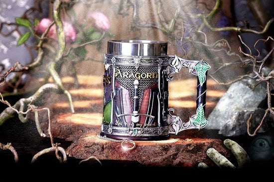 Tazza della Compagnia dell'Anello Multicolore 15,5 cm - Ufficiale - Grande regalo per i fan