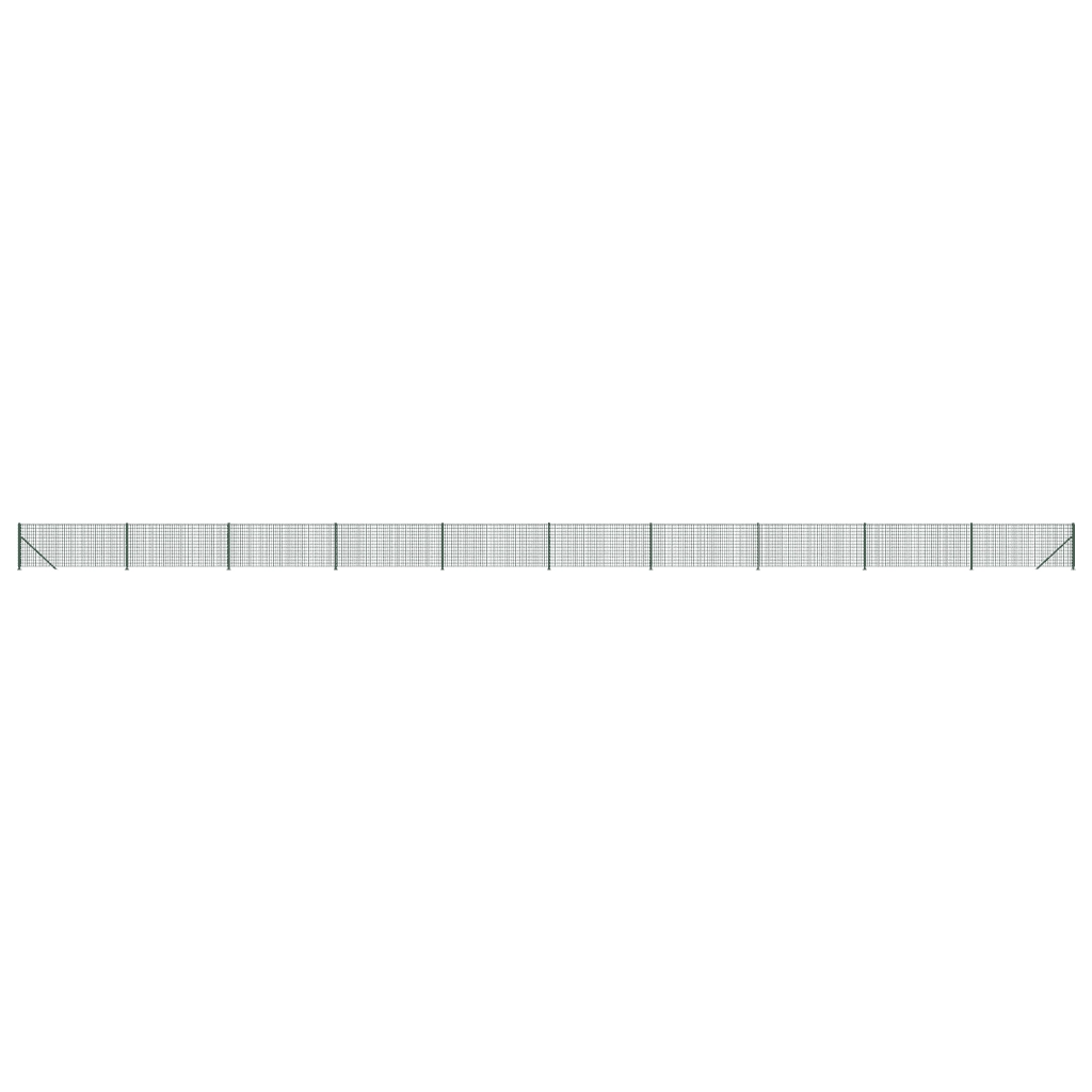 Recinzione Metallica con Flangia Verde 0,8x25 m 154152