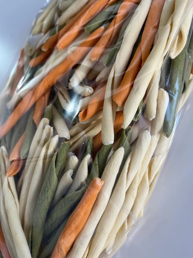 Pasta di semola di grano duro, 6 confezioni da gr 500, Maccheroni Tricolore