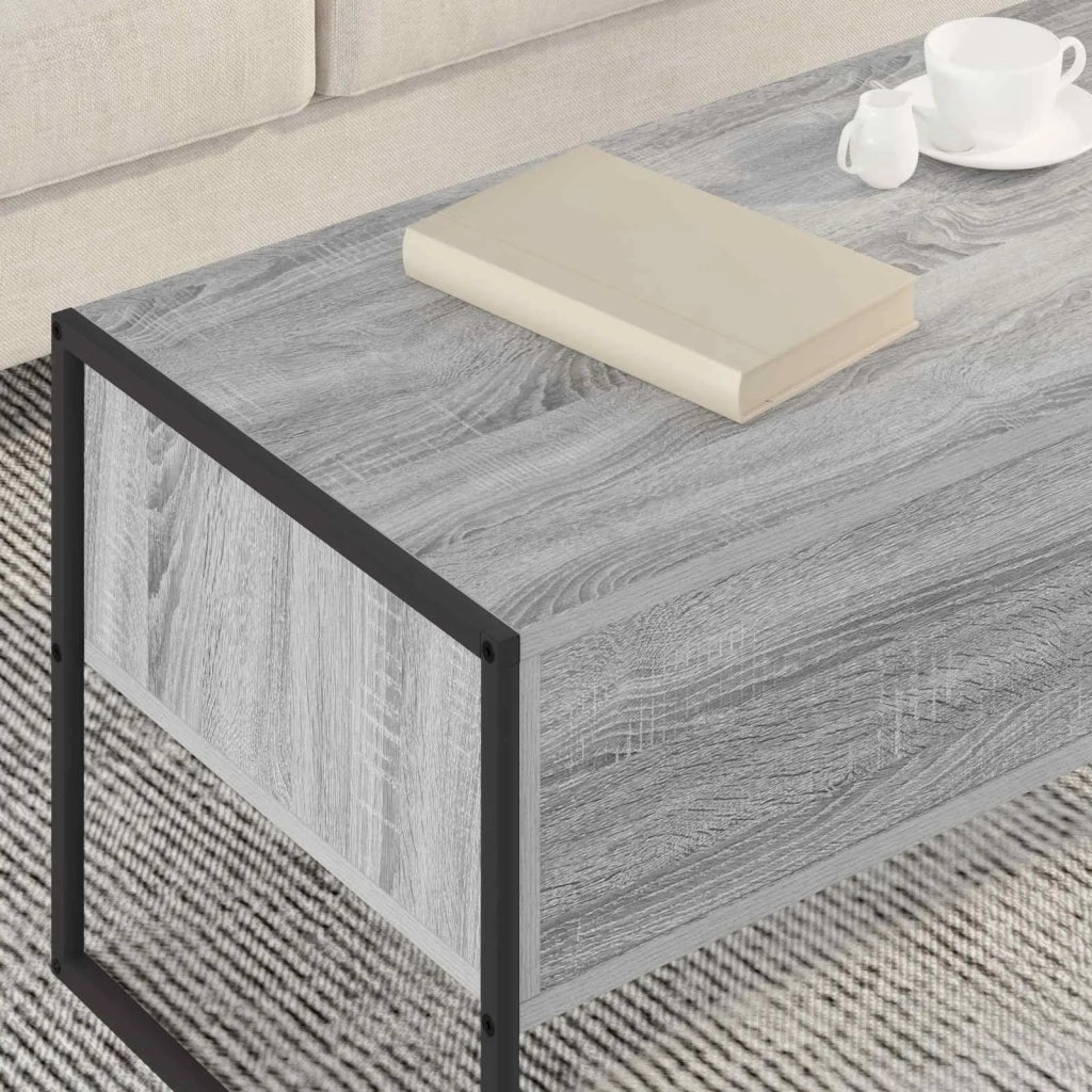 Tavolino da salotto con cassetto Grigio Sonoma 100 x 46 x 40 cm 886447