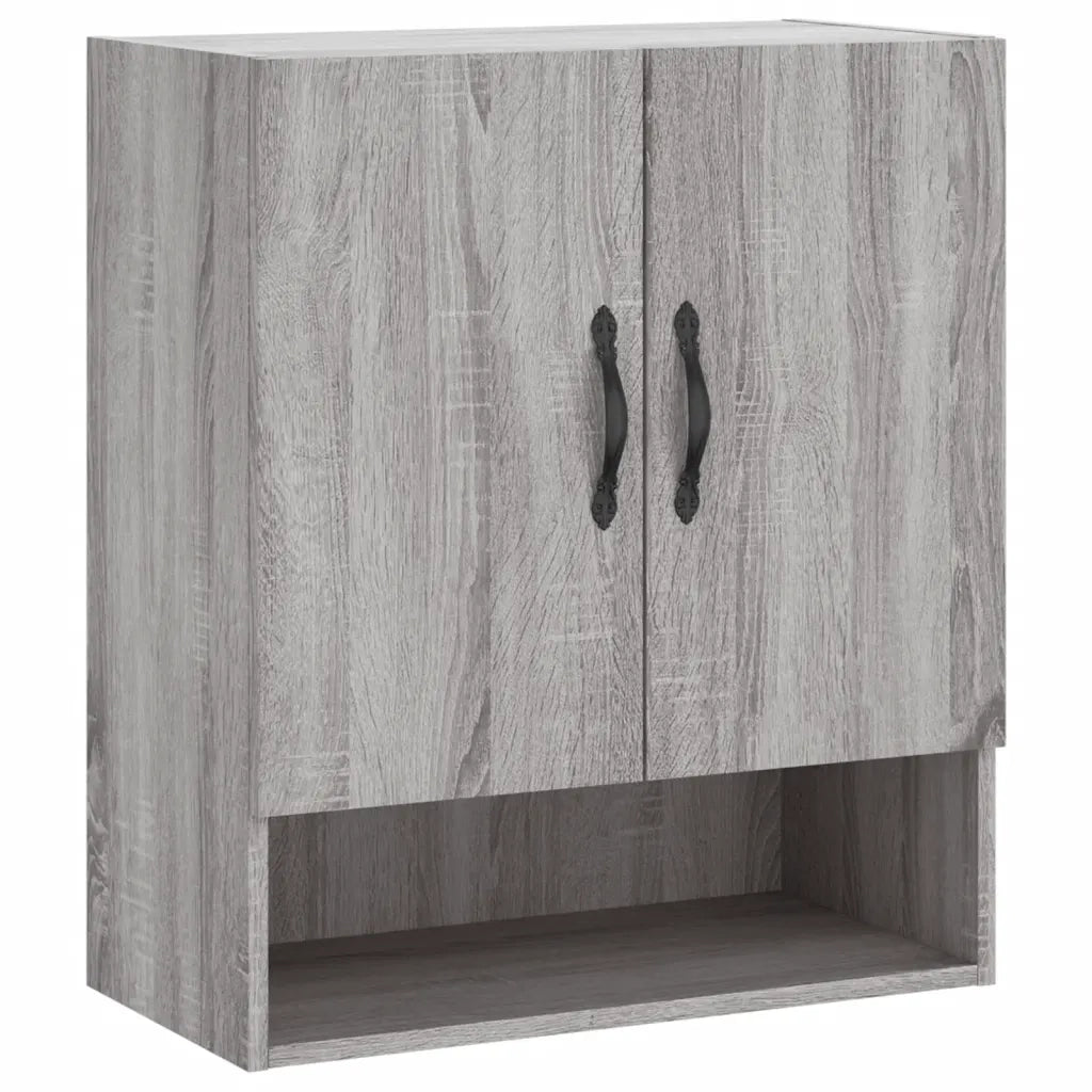 Armadietto a Muro | Mobile a Parete Grigio Sonoma 60x31x70cm in Legno Multistrato