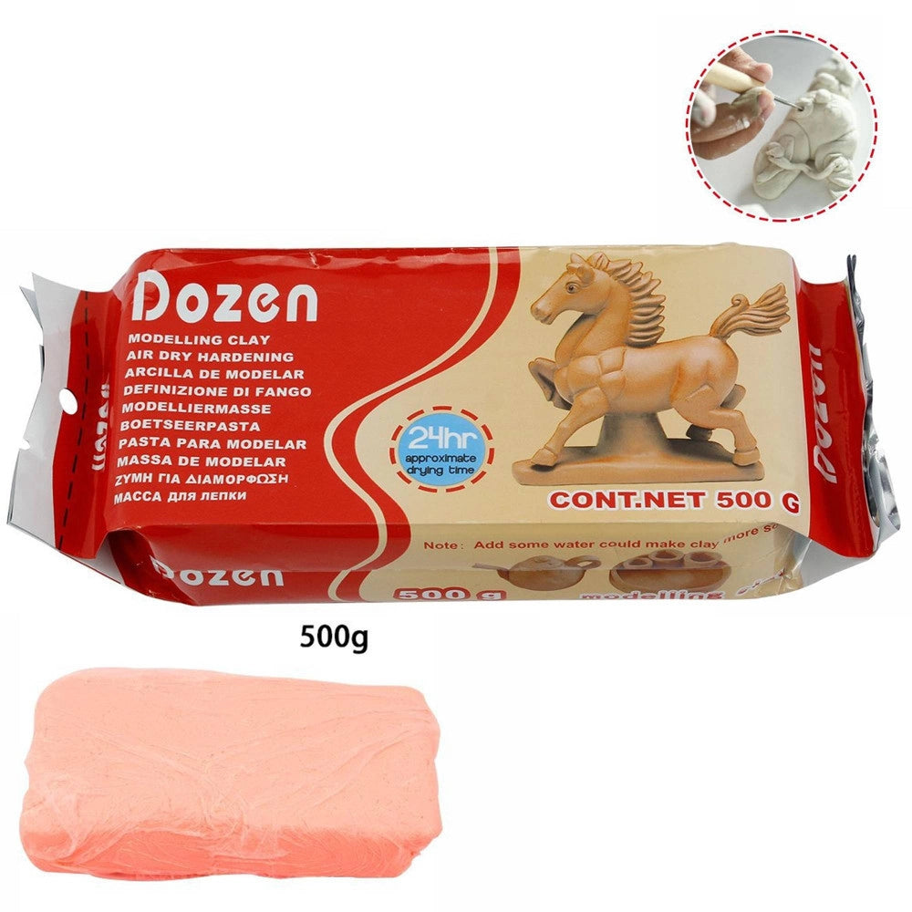 Trade Shop - Das Pasta Modellante Modellabile 500gr Colore Bianco Gioco Bambini Hobby Artista -