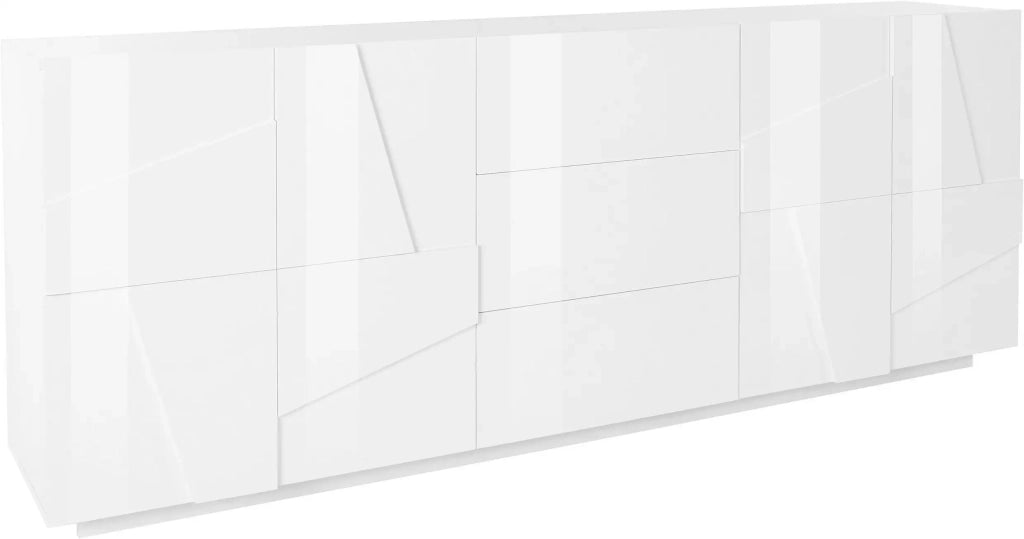 Mobile PING L 224.1 x H 86 x P 44.2 cm bianco lucido